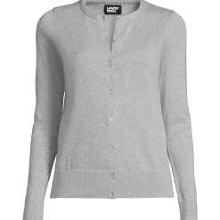 Women's Fine Gauge Cotton Cardigan Sweater