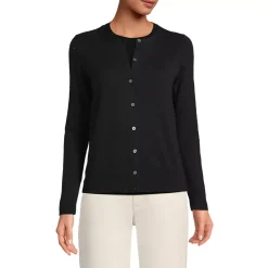 Women's Fine Gauge Cotton Cardigan Sweater