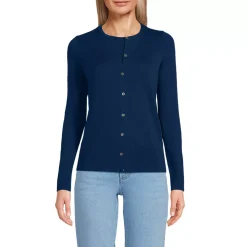 Women's Fine Gauge Cotton Cardigan Sweater