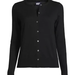 Women's Fine Gauge Cotton Cardigan Sweater