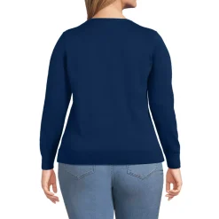 Women's Fine Gauge Cotton Cardigan Sweater