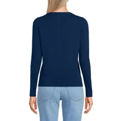 Women's Fine Gauge Cotton Cardigan Sweater