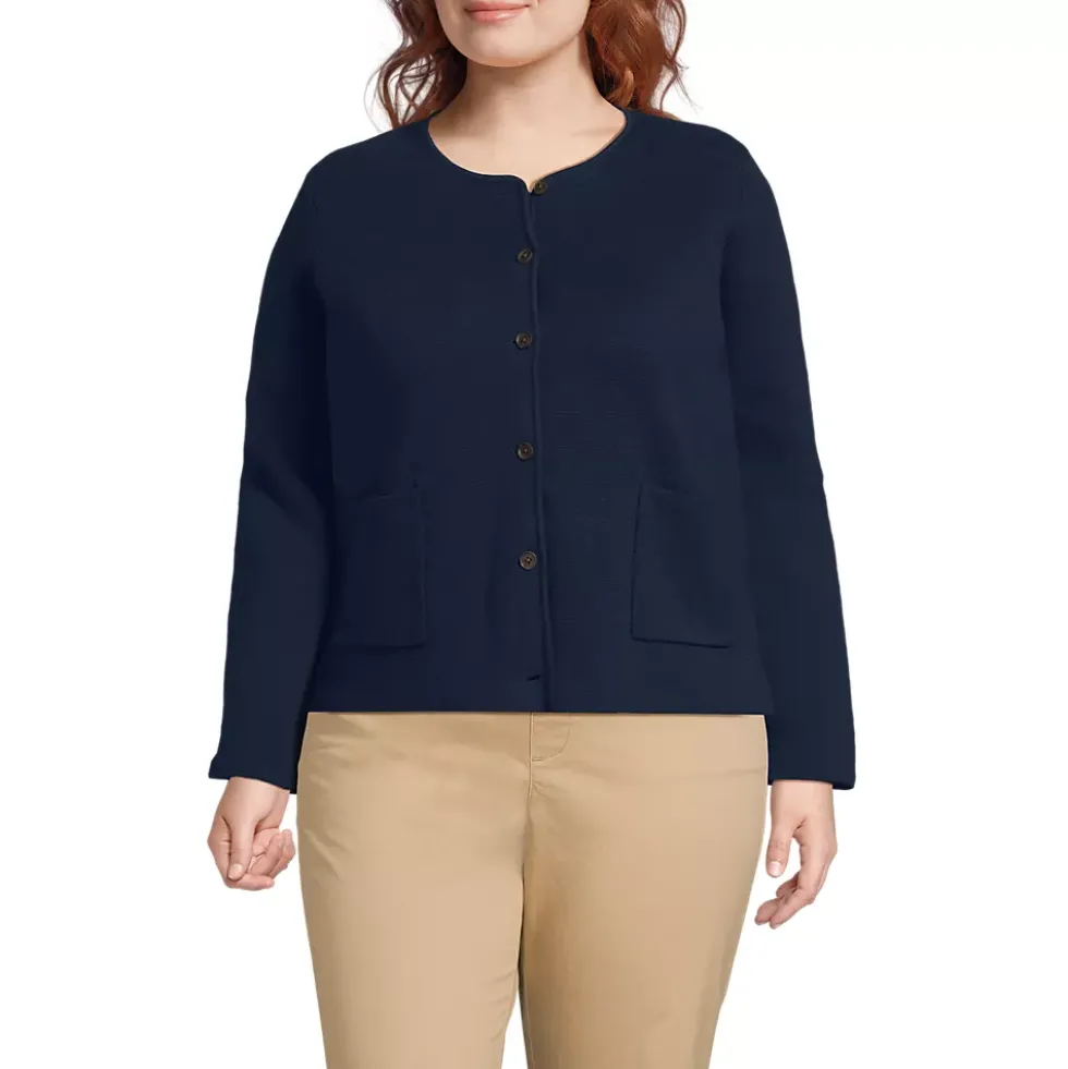 Women's Fine Gauge Cotton Milano Blazer Sweater
