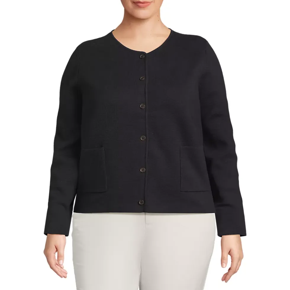 Women's Fine Gauge Cotton Milano Blazer Sweater