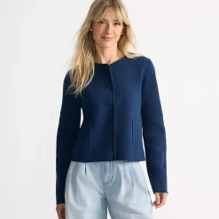 Women's Fine Gauge Cotton Milano Blazer Sweater