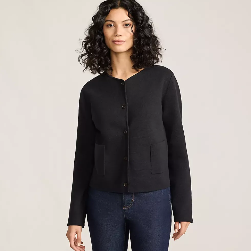 Women's Fine Gauge Cotton Milano Blazer Sweater