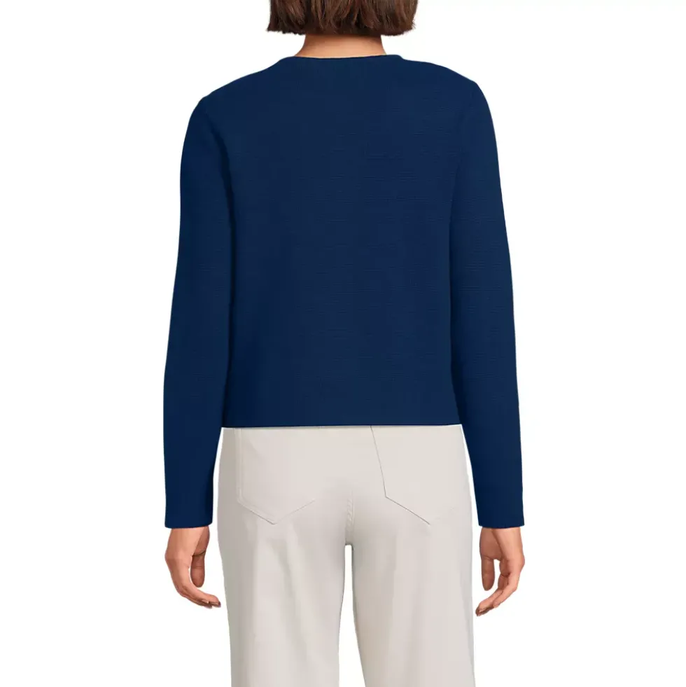 Women's Fine Gauge Cotton Milano Blazer Sweater