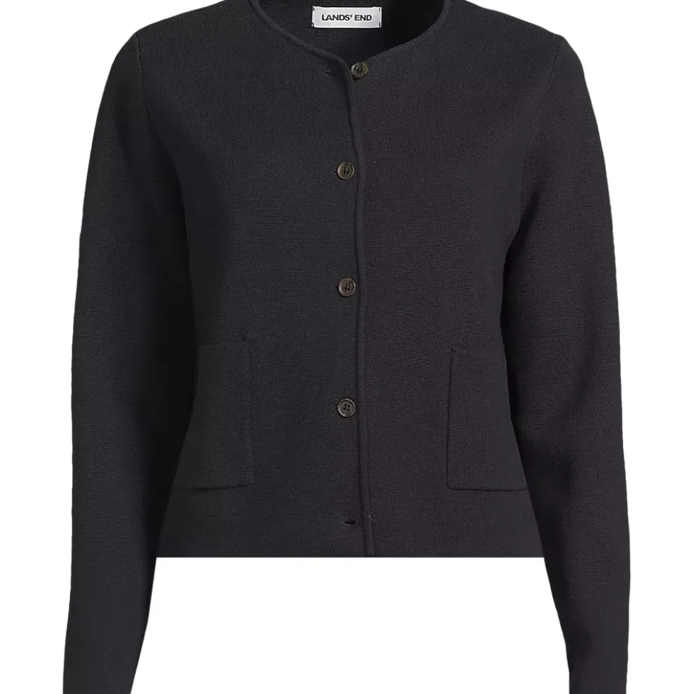 Women's Fine Gauge Cotton Milano Blazer Sweater