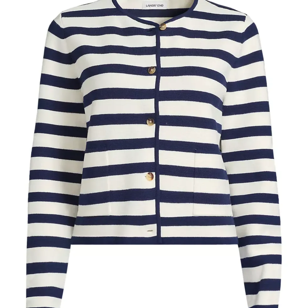 Women's Fine Gauge Cotton Milano Blazer Sweater