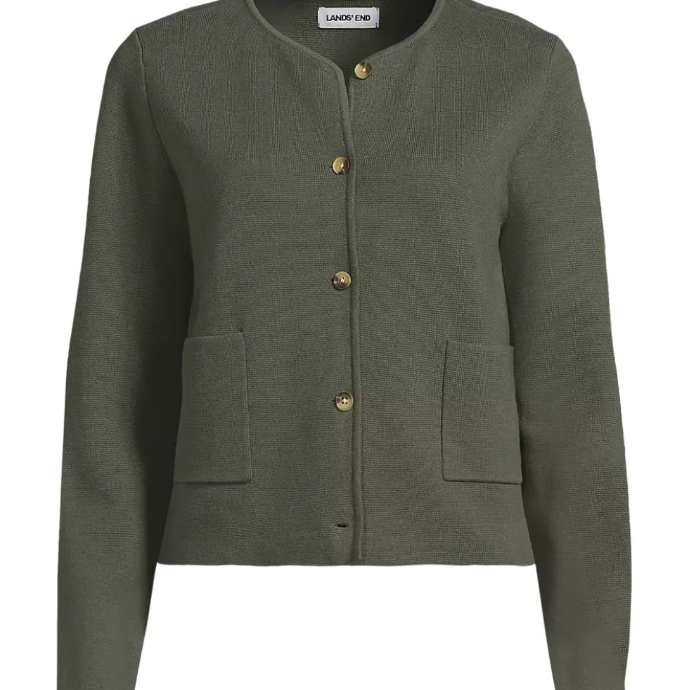 Women's Fine Gauge Cotton Milano Blazer Sweater