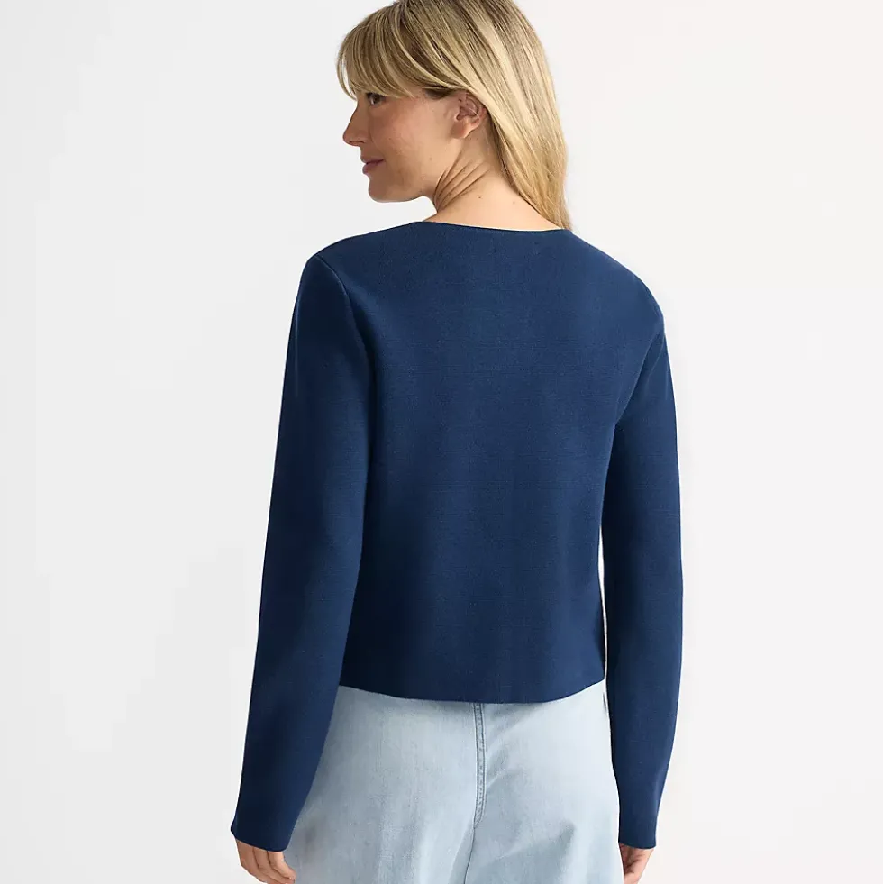 Women's Fine Gauge Cotton Milano Blazer Sweater