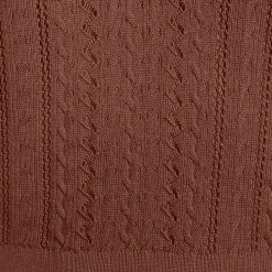 Women's Fine Gauge Cotton Pointelle Polo Sweater
