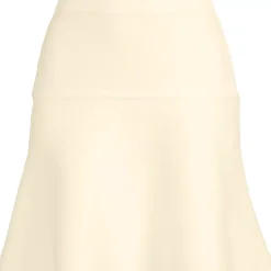 Women's Fine Gauge Cotton Sweater Above the Knee Circle Skirt