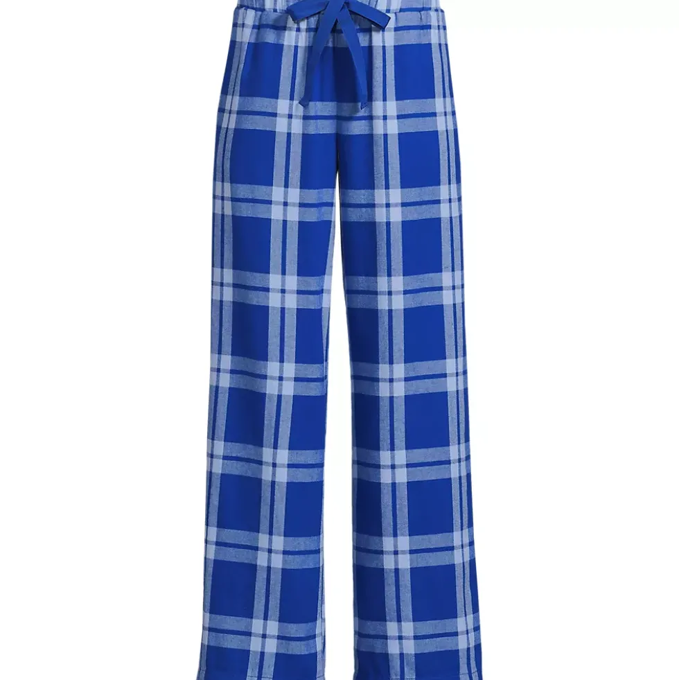 Women's Flannel Wide Leg Sleep Pants