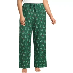 Women's Flannel Wide Leg Sleep Pants