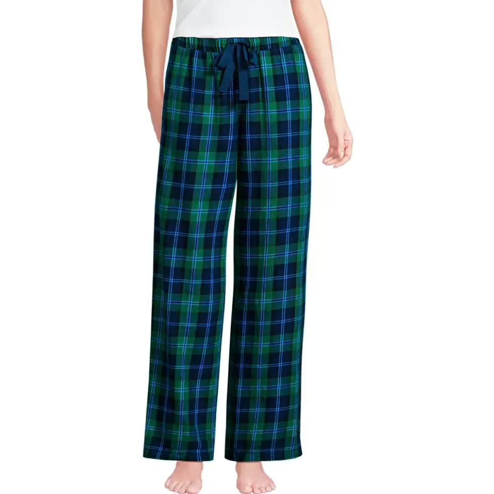 Women's Flannel Wide Leg Sleep Pants