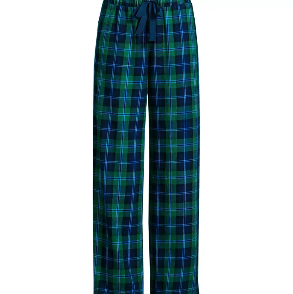 Women's Flannel Wide Leg Sleep Pants
