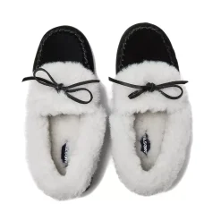 Women's Fluffy Lined Indoor Outdoor Moccasin Slippers