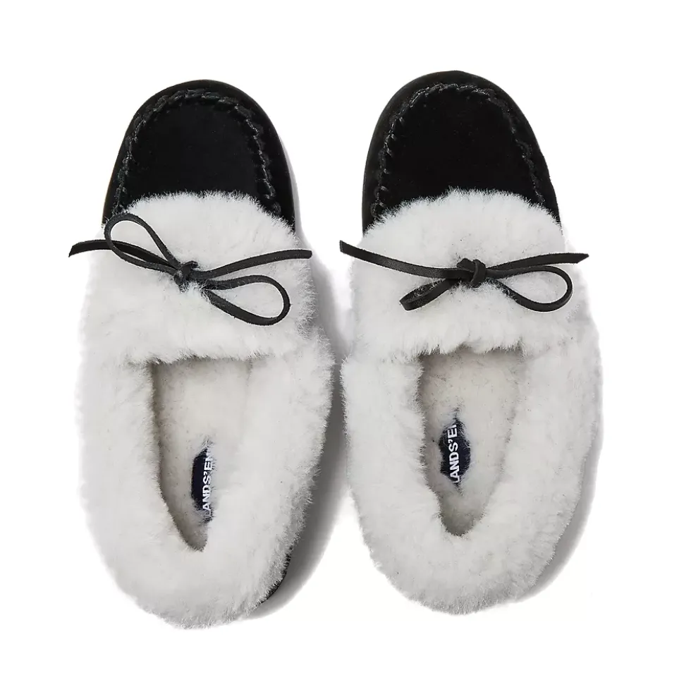 Women's Fluffy Lined Indoor Outdoor Moccasin Slippers