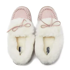Women's Fluffy Lined Indoor Outdoor Moccasin Slippers