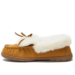 Women's Fluffy Lined Indoor Outdoor Moccasin Slippers