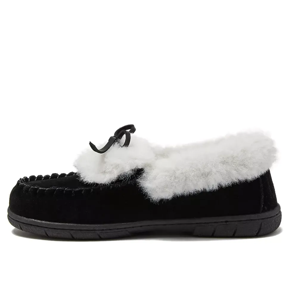 Women's Fluffy Lined Indoor Outdoor Moccasin Slippers