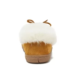 Women's Fluffy Lined Indoor Outdoor Moccasin Slippers
