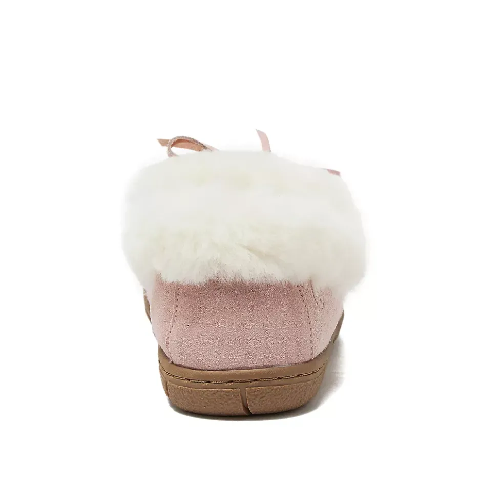 Women's Fluffy Lined Indoor Outdoor Moccasin Slippers