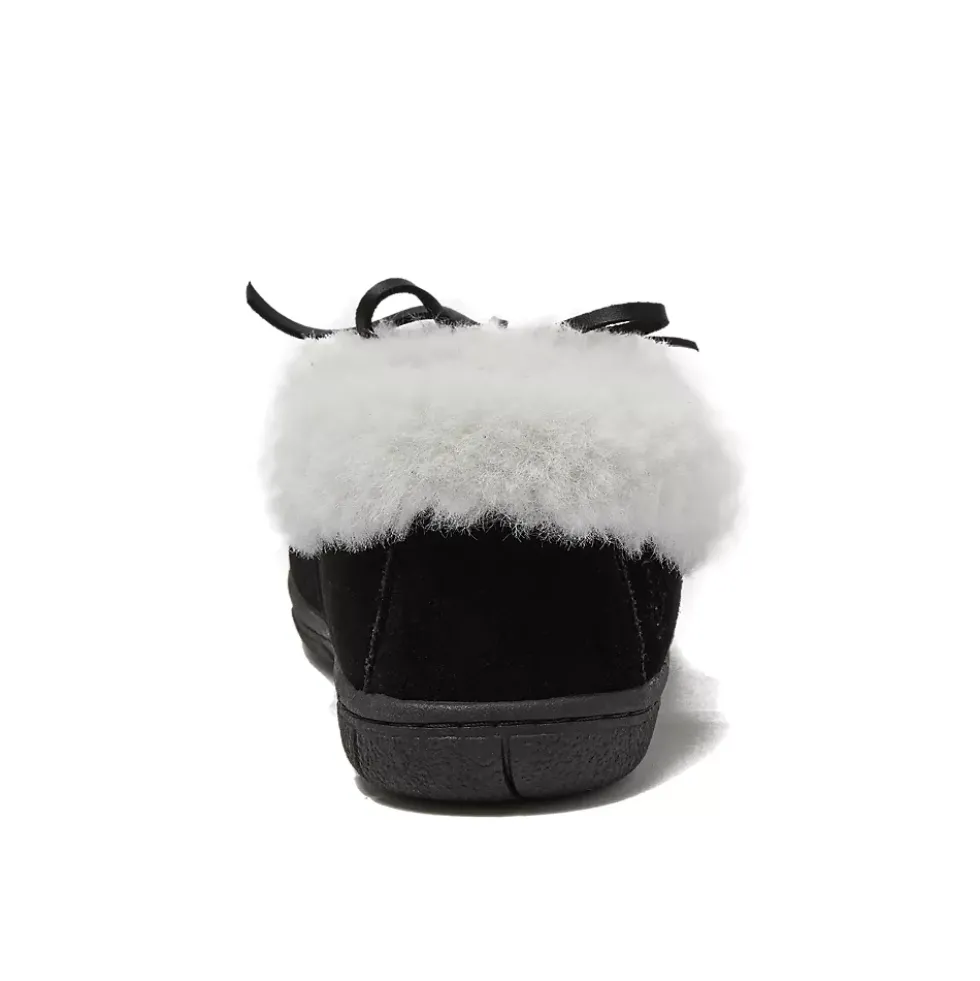 Women's Fluffy Lined Indoor Outdoor Moccasin Slippers