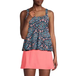 Women's Flutter Scoop Neck Tankini Top