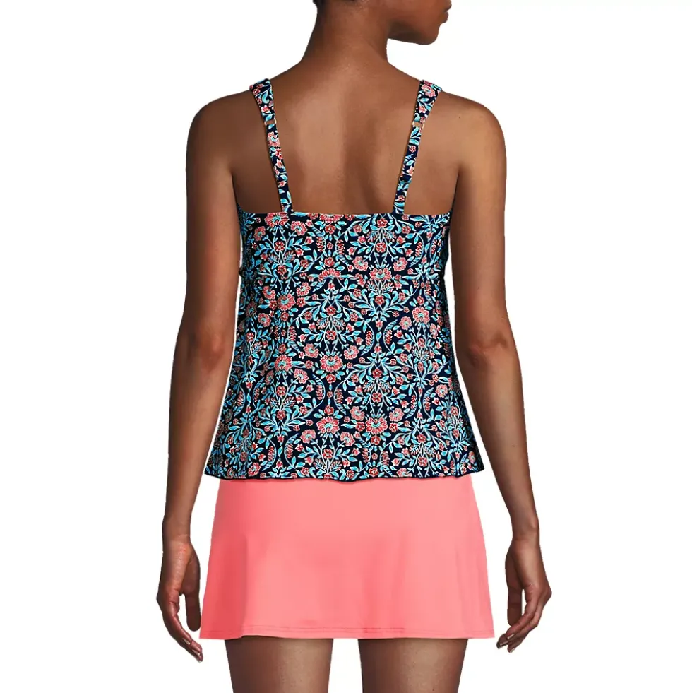 Women's Flutter Scoop Neck Tankini Top