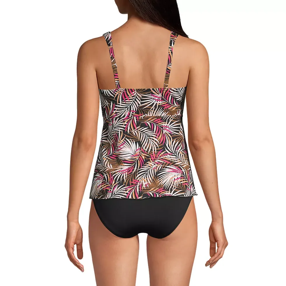 Women's Flutter Scoop Neck Tankini Top