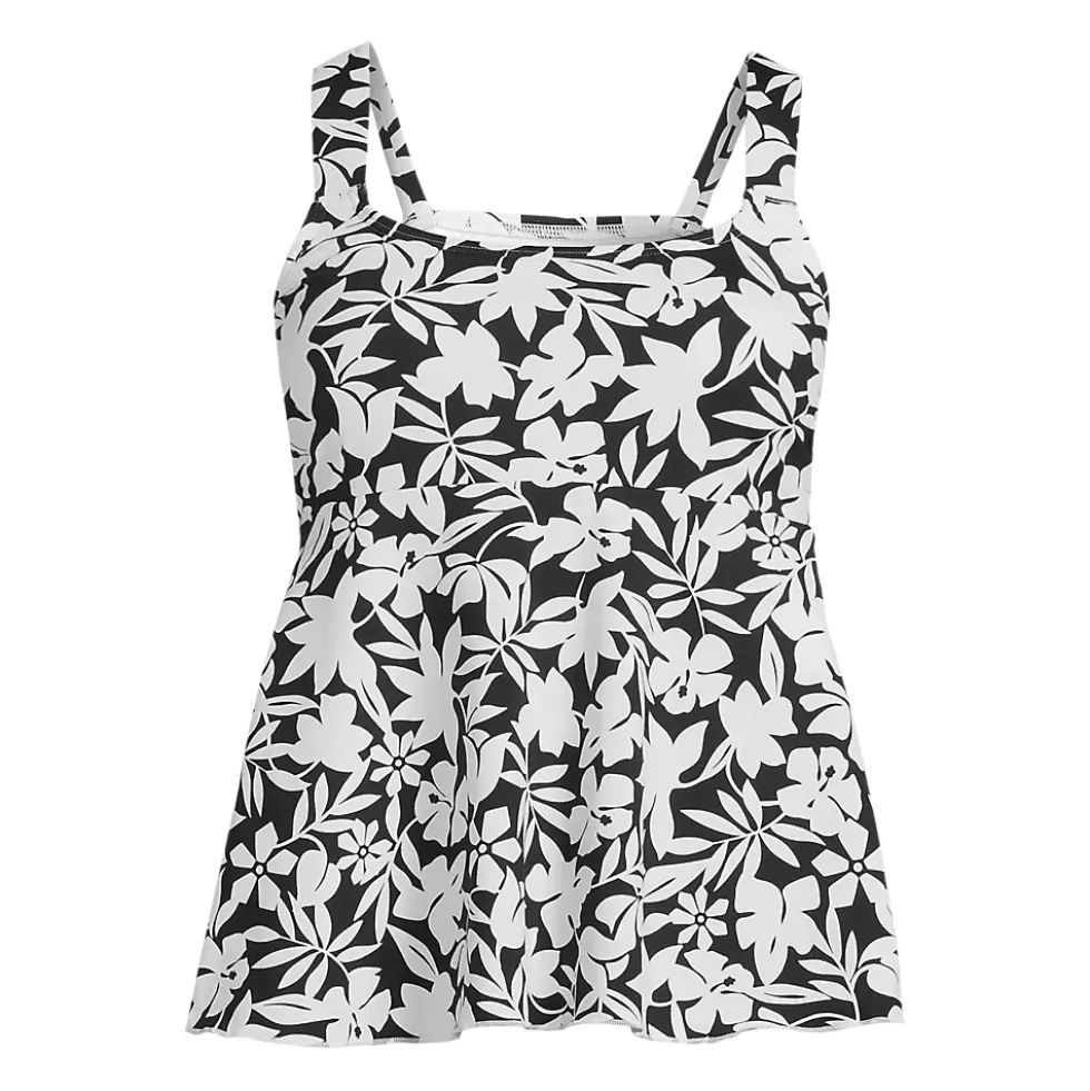 Women's Flutter Scoop Neck Tankini Top