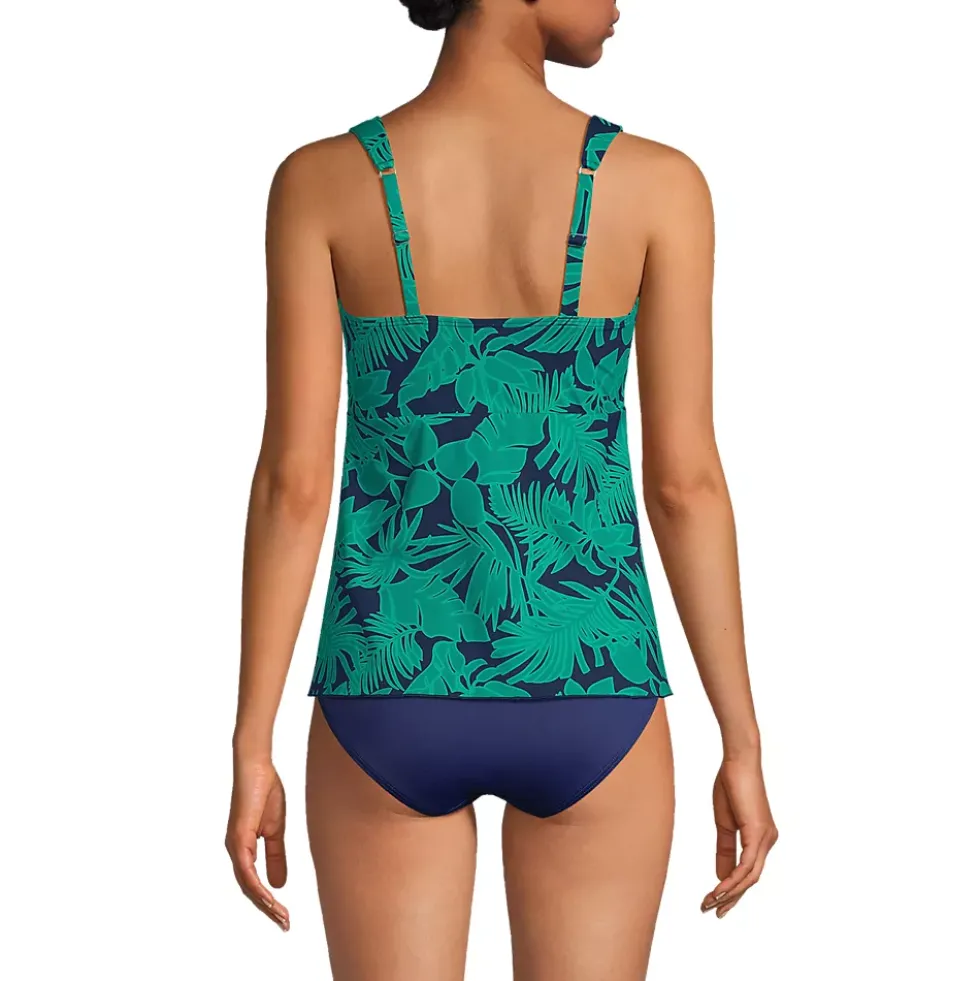 Women's Flutter Scoop Neck Tankini Top