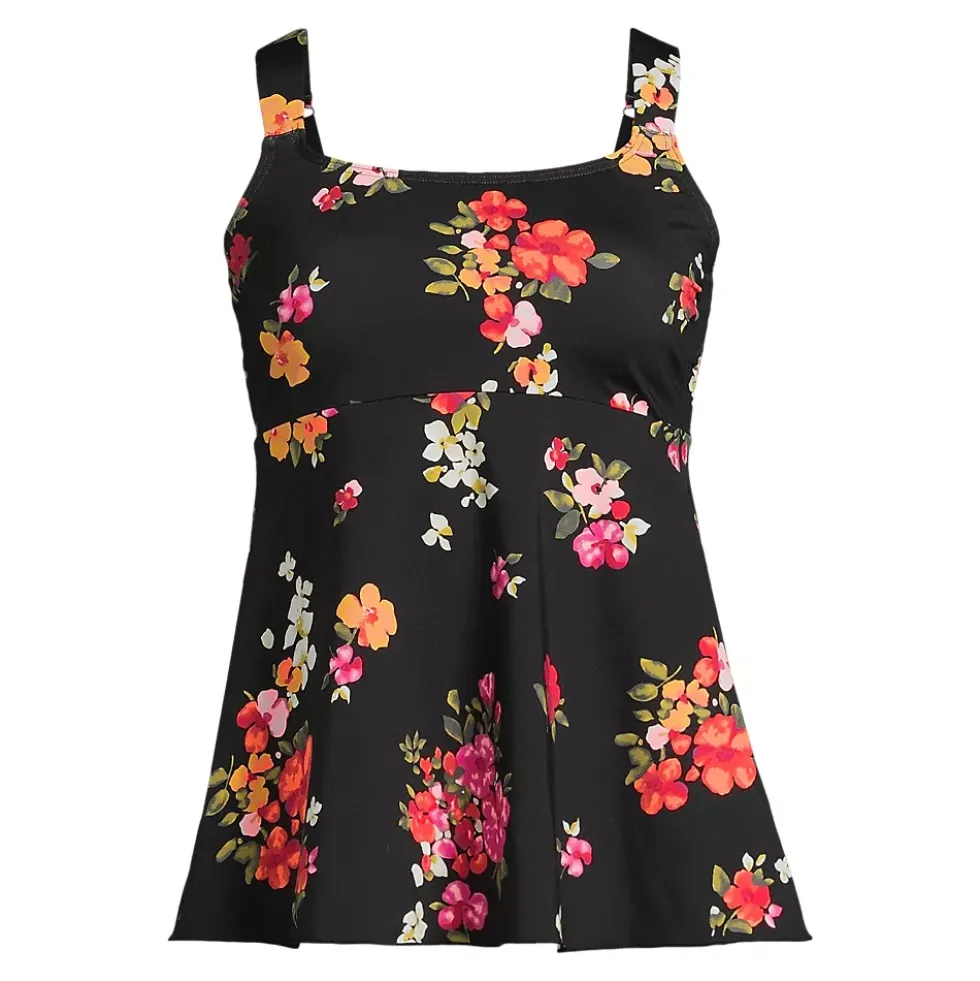 Women's Flutter Scoop Neck Tankini Top