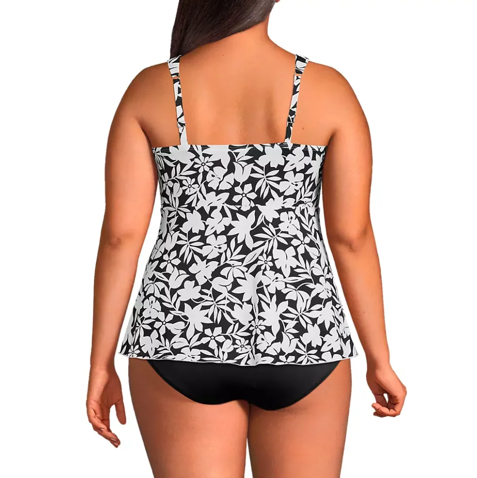 Women's Flutter Scoop Neck Tankini Top