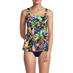 Women's Flutter Scoop Neck Tankini Top