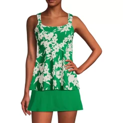Women's Flutter Scoop Neck Tankini Top