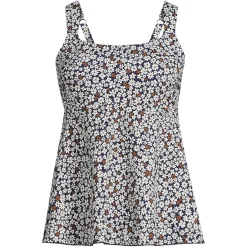 Women's Flutter Scoop Neck Tankini Top