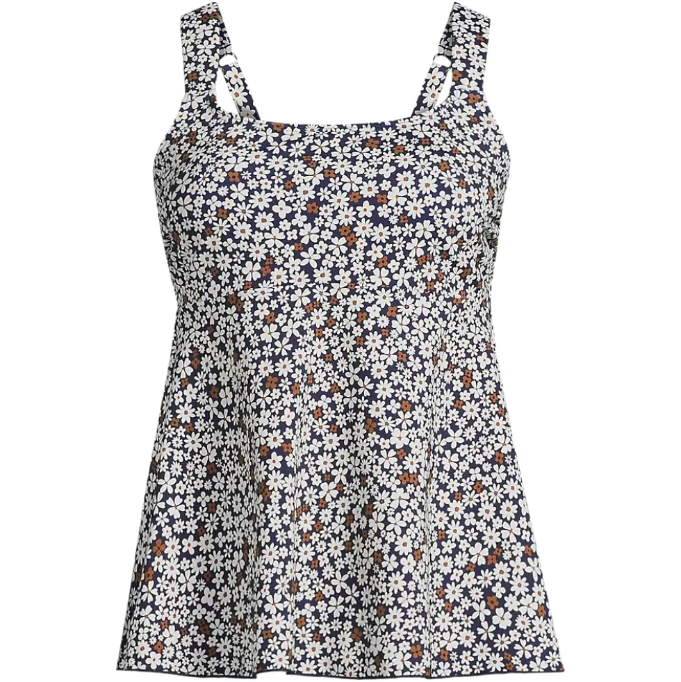 Women's Flutter Scoop Neck Tankini Top
