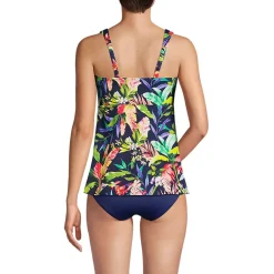 Women's Flutter Scoop Neck Tankini Top