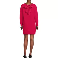 Women's Fuzzy Bow Back Mini Sweater Dress
