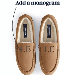Women's Fuzzy Lined Suede Moccasin Slippers