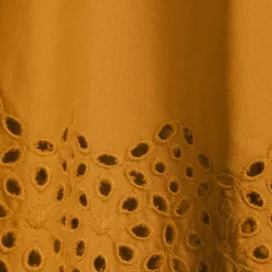 Women's Gathered Eyelet Top