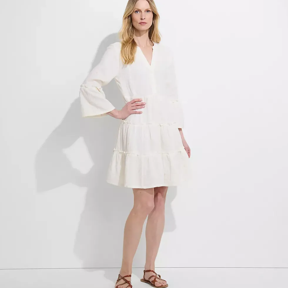 Women's Gauze Tiered Dress