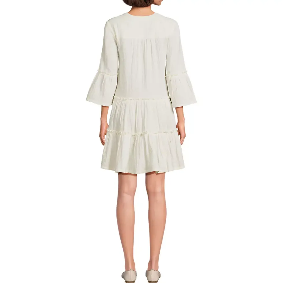 Women's Gauze Tiered Dress