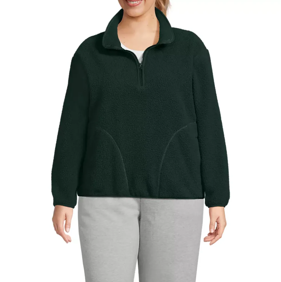 Women's Half Zip Cozy Sherpa Fleece Pullover