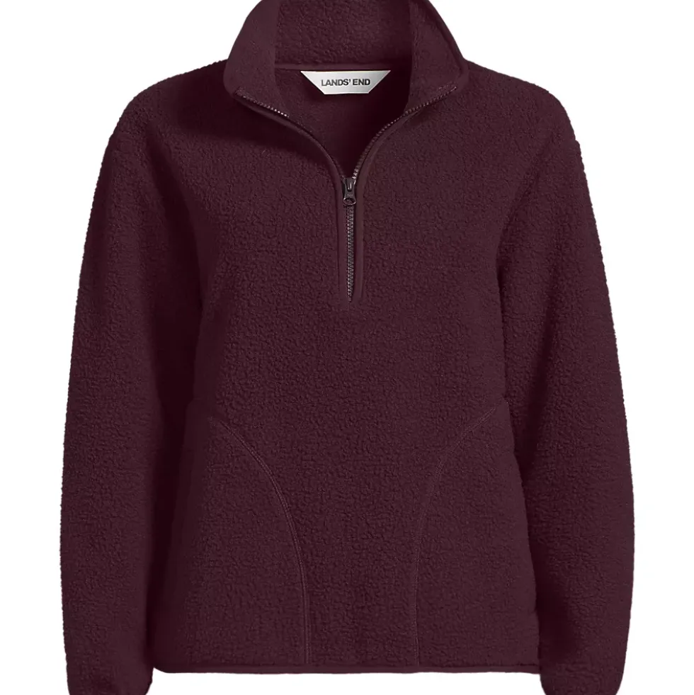 Women's Half Zip Cozy Sherpa Fleece Pullover