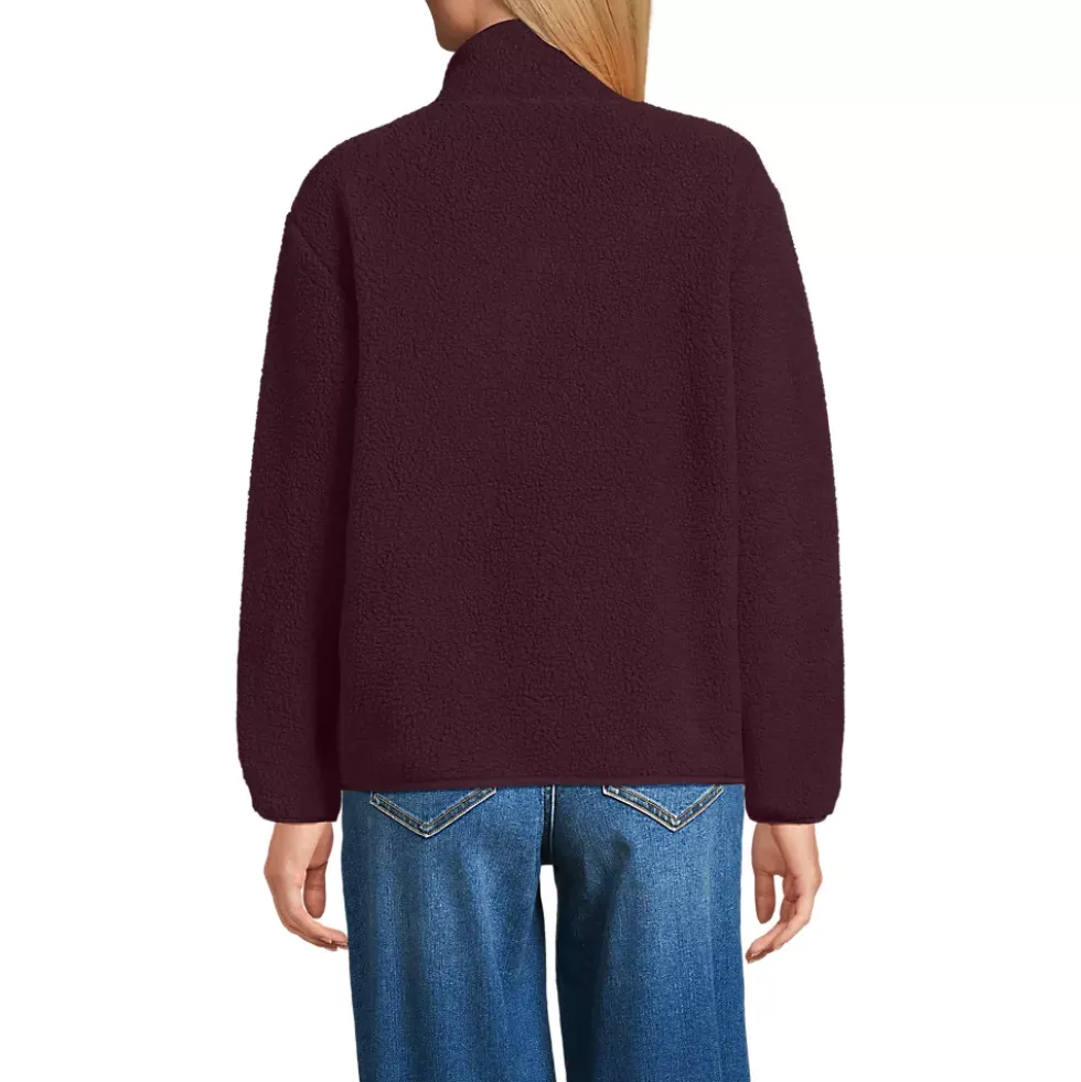 Women's Half Zip Cozy Sherpa Fleece Pullover