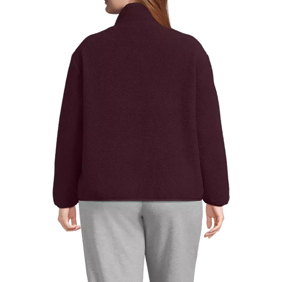 Women's Half Zip Cozy Sherpa Fleece Pullover